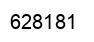 Number 628181 black image