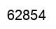 Number 62854 black image