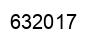 Number 632017 black image