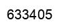 Number 633405 black image