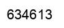 Number 634613 black image