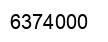 Number 6374000 black image