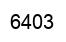 Número 6403 imagen negro