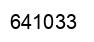 Número 641033 imagen negro