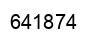 Número 641874 imagen negro