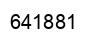Número 641881 imagen negro