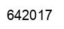 Number 642017 black image