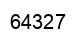 Number 64327 black image