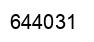 Número 644031 imagen negro