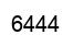 Number 6444 black image