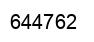 Number 644762 black image