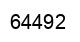 Number 64492 black image