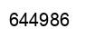 Number 644986 black image