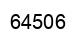 Number 64506 black image