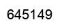 Number 645149 black image