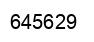 Number 645629 black image