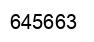 Number 645663 black image