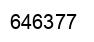 Number 646377 black image
