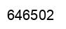 Number 646502 black image
