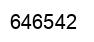 Number 646542 black image