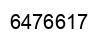 Número 6476617 imagen negro