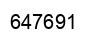 Number 647691 black image