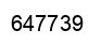 Número 647739 imagen negro