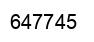 Número 647745 imagen negro