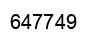 Number 647749 black image