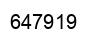 Number 647919 black image