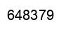 Number 648379 black image