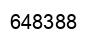 Number 648388 black image