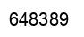 Number 648389 black image