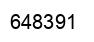 Number 648391 black image