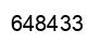 Number 648433 black image