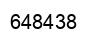 Number 648438 black image