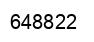 Number 648822 black image