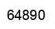 Número 64890 imagen negro