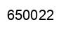 Number 650022 black image