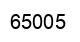 Number 65005 black image