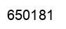 Number 650181 black image