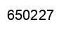 Number 650227 black image