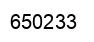 Number 650233 black image