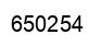 Number 650254 black image