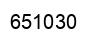 Number 651030 black image