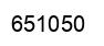 Number 651050 black image