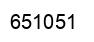 Number 651051 black image