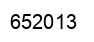 Number 652013 black image