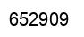 Número 652909 imagen negro