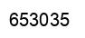 Number 653035 black image